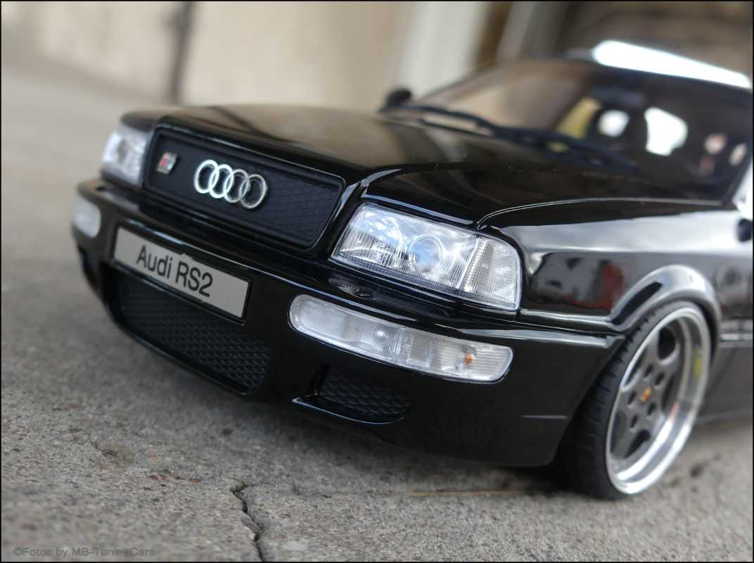 1:18 Audi 80 Avant RS2 2.2L 20V turbo Black Edition mit Porsche Alufelgen